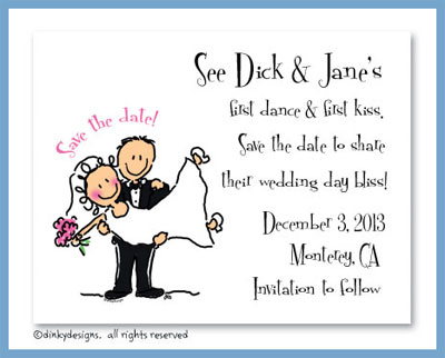 Discounted Dinky Designs Bridal dick and jane magnets 5.5