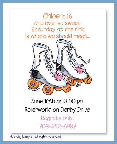 Discounted Dinky Designs Roller girl magnets 5.5