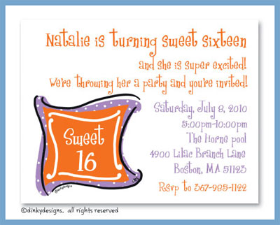 Discounted Dinky Designs Grape n' orange monogram magnets 5.5