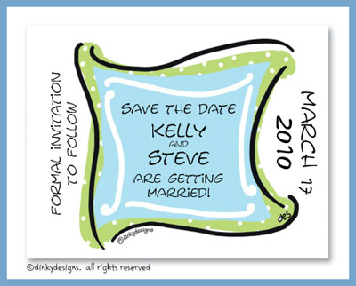 Discounted Dinky Designs Blue green monogram magnets 5.5