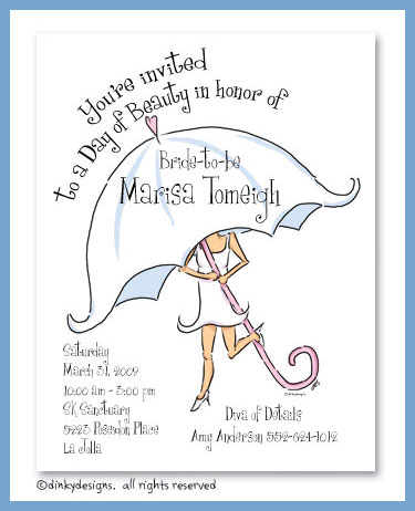 Discounted Dinky Designs Umbrella bride magnets 5.5