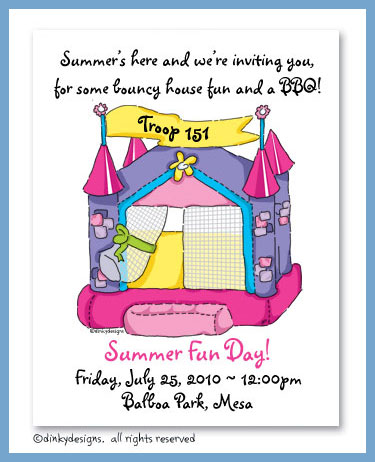 Discounted Dinky Designs Princess bouncy house magnets 5.5