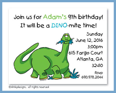 Discounted Dinky Designs Green dinosaur magnets 5.5