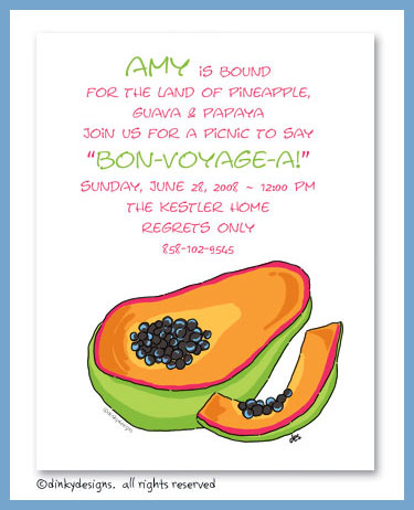 Discounted Dinky Designs Papaya magnets 5.5