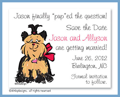 Discounted Dinky Designs Sassy the Yorkie magnets 5.5