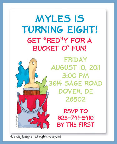 Discounted Dinky Designs Bucket o' paint magnets 5.5