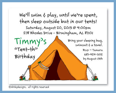 Discounted Dinky Designs Pitch a tent magnets 5.5