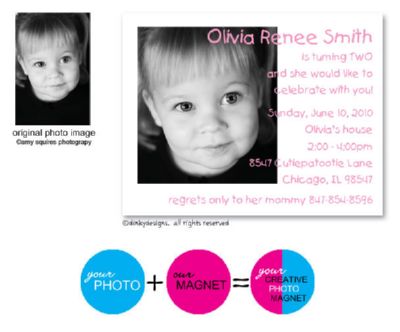 Discounted Dinky Designs Custom photo magnets 5.5