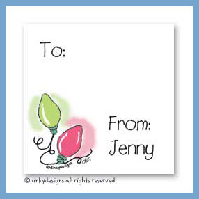 Discounted Dinky Designs Lots of lights gift cards, personalized
