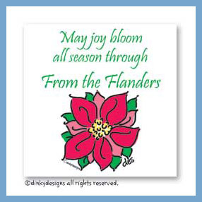Discounted Dinky Designs Merry bloom gift cards, personalized