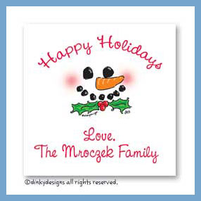 Discounted Dinky Designs Hats off, Frosty! gift cards, personalized