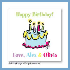 Discounted Dinky Designs Cake for birthdays gift cards, personalized