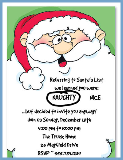 Dinky Designs Stationery Discounted - Jolly ol' St. Nick invitations or announcements, personalized