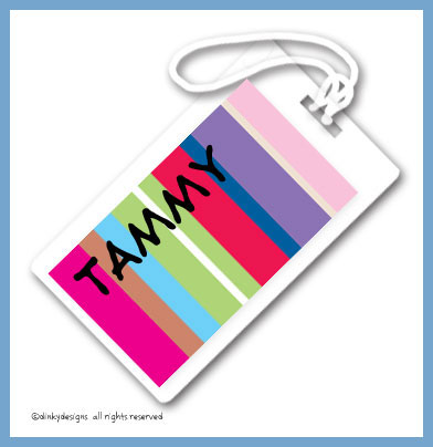 pre printed luggage tags