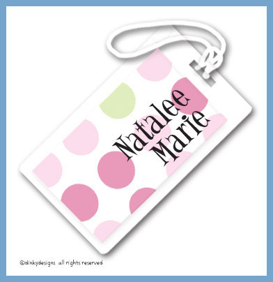 pre printed luggage tags