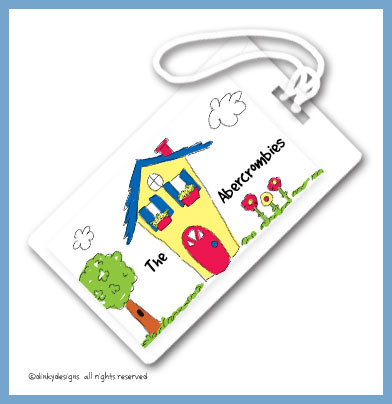 pre printed luggage tags