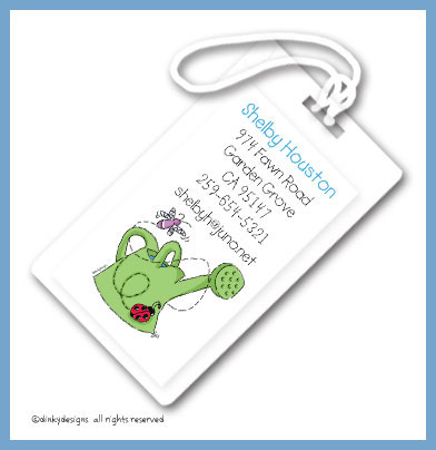 Discounted Dinky Designs H2-Grow! luggage tags, personalized