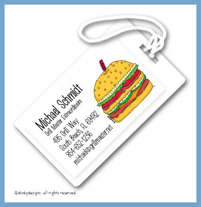 Discounted Dinky Designs Double double luggage tags, personalized