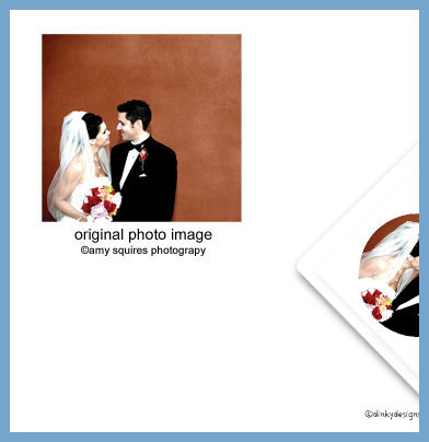 Discounted Dinky Designs Custom photo luggage tags, personalized circle image