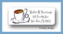 Dinky Designs Stationery Discounted - Coffee talk, too return address labels personalized