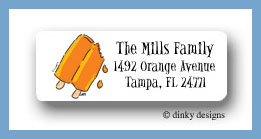 Dinky Designs Stationery Discounted - Popsicle sticks return address labels personalized
