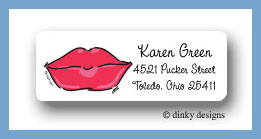 Dinky Designs Stationery Discounted - Dolly kisses return address labels personalized