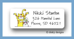 Dinky Designs Stationery Discounted - Calvin & Dougie return address labels personalized