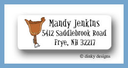 Dinky Designs Stationery Discounted - Giddy-up return address labels personalized