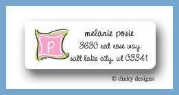 Dinky Designs Stationery Discounted - Preppy monogram return address labels