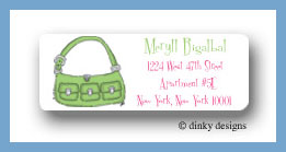 Dinky Designs Stationery Discounted - Key lime karry all return address labels personalized