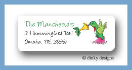 Dinky Designs Stationery Discounted - Humming bird return address labels personalized