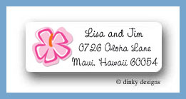 Dinky Designs Stationery Discounted - Tropicana return address labels personalized