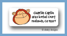 Dinky Designs Stationery Discounted - Monkey business return address labels personalized