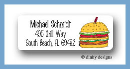 Dinky Designs Stationery Discounted - Double double return address labels personalized