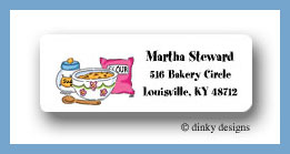 Dinky Designs Stationery Discounted - Baking goods return address labels personalized