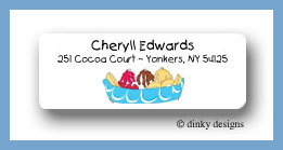 Dinky Designs Stationery Discounted - Banana boat return address labels personalized