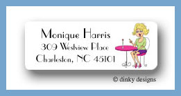 Dinky Designs Stationery Discounted - Monique blonde return address labels personalized