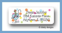 Dinky Designs Stationery Discounted - Elephant & mouse return address labels personalized