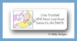 Dinky Designs Stationery Discounted - Hey diddle, diddle return address labels personalized