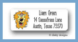 Dinky Designs Stationery Discounted - Zebra & pals return address labels personalized