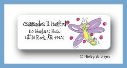 Dinky Designs Stationery Discounted - Yellow bellied firefly return address labels personalized
