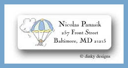 Dinky Designs Stationery Discounted - Boy baby paratrooper return address labels personalized