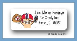 Dinky Designs Stationery Discounted - Boys toys baby with helmet return address labels personalized