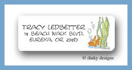 Dinky Designs Stationery Discounted - Canoeing camp kids fish return address labels personalized