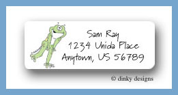 Dinky Designs Stationery Discounted - Log cabin leap frog return address labels personalized
