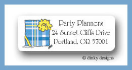 Dinky Designs Stationery Discounted - Festive gift return address labels personalized