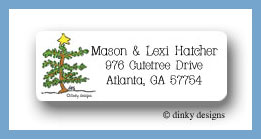 Dinky Designs Stationery Discounted - Angelic star return address labels personalized