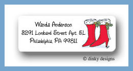 Dinky Designs Stationery Discounted - Go-go Christmas return address labels personalized