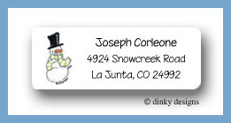 Dinky Designs Stationery Discounted - Chilly willy return address labels personalized