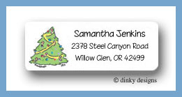Dinky Designs Stationery Discounted - Cozy tree return address labels personalized